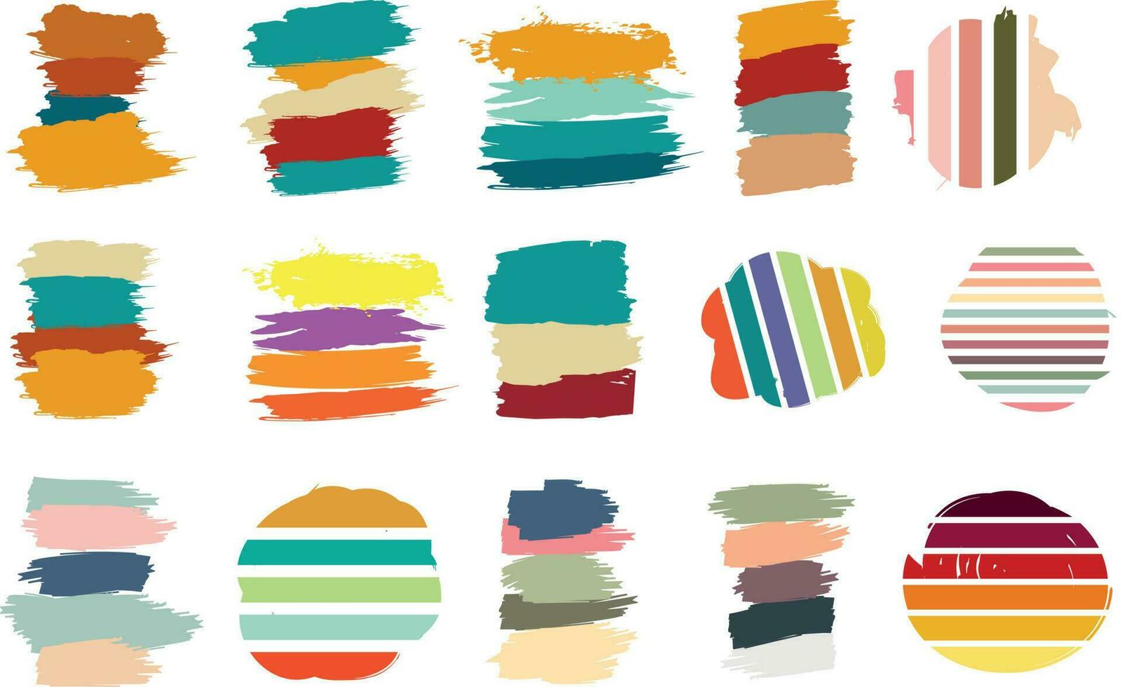 VEctor brush drawing effect, brush bundle, grunge brush free download