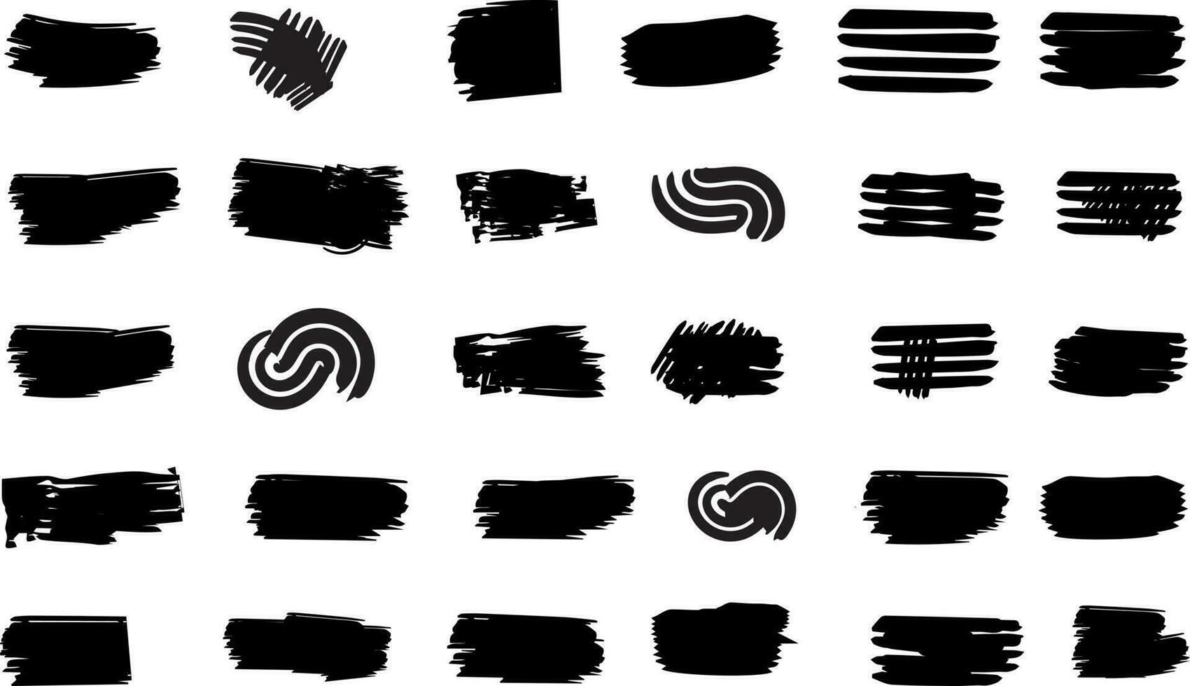 VEctor brush drawing effect, brush bundle, grunge brush free download