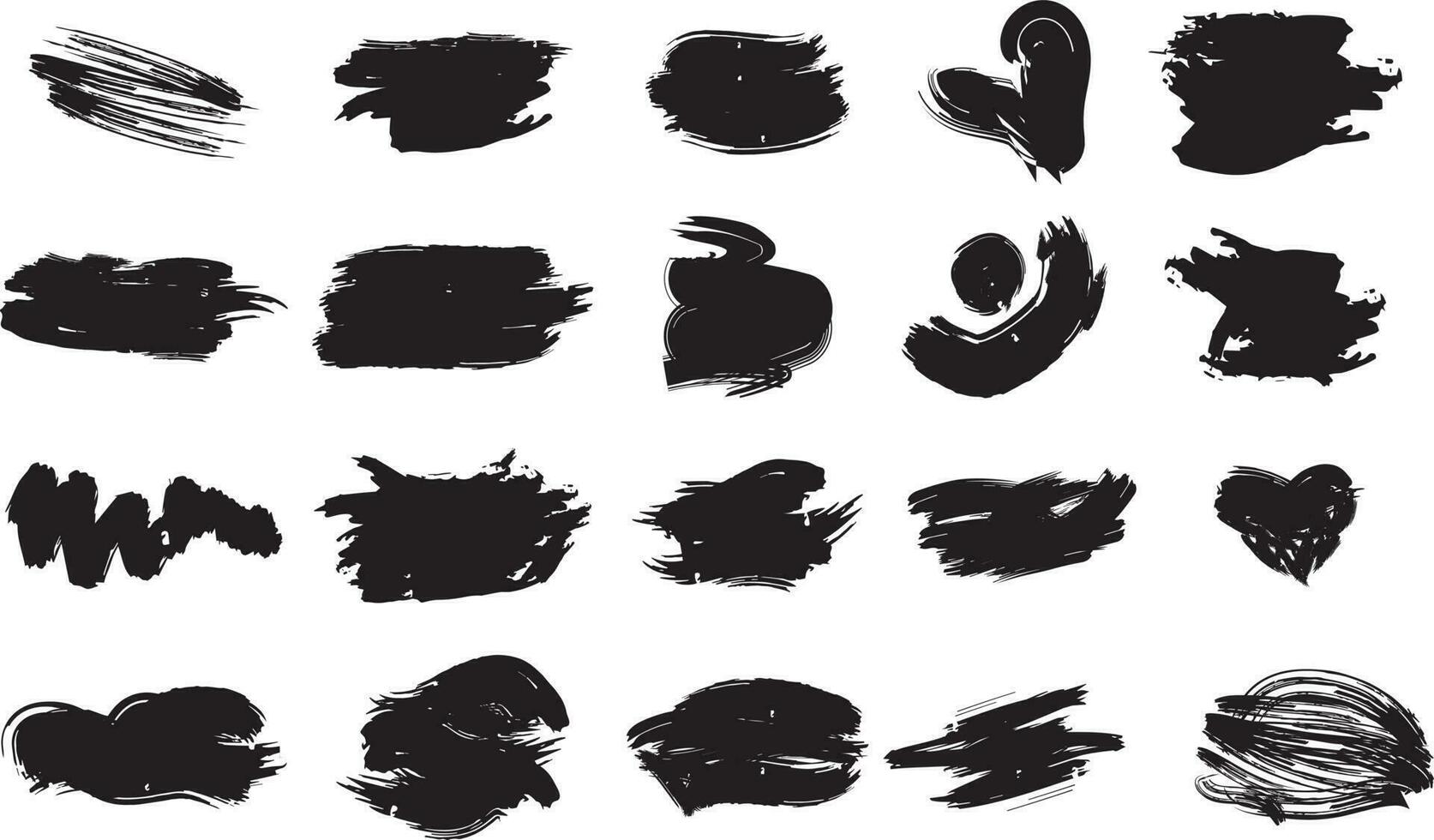 VEctor brush drawing effect, brush bundle, grunge brush free download