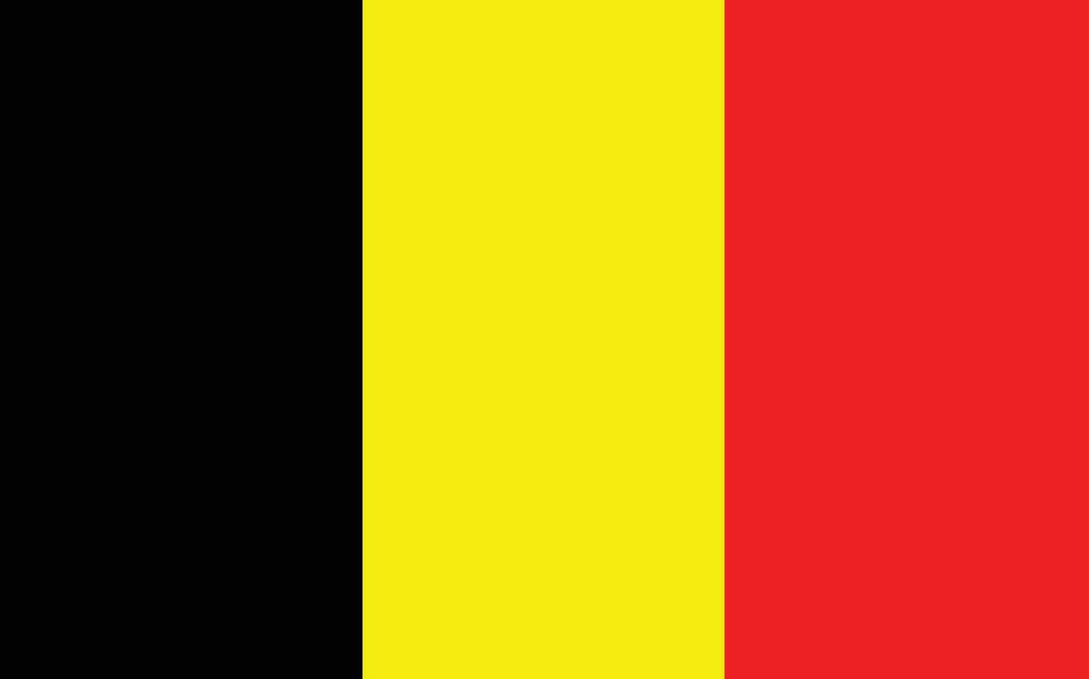 Belgium national official flag symbol, banner vector illustration.