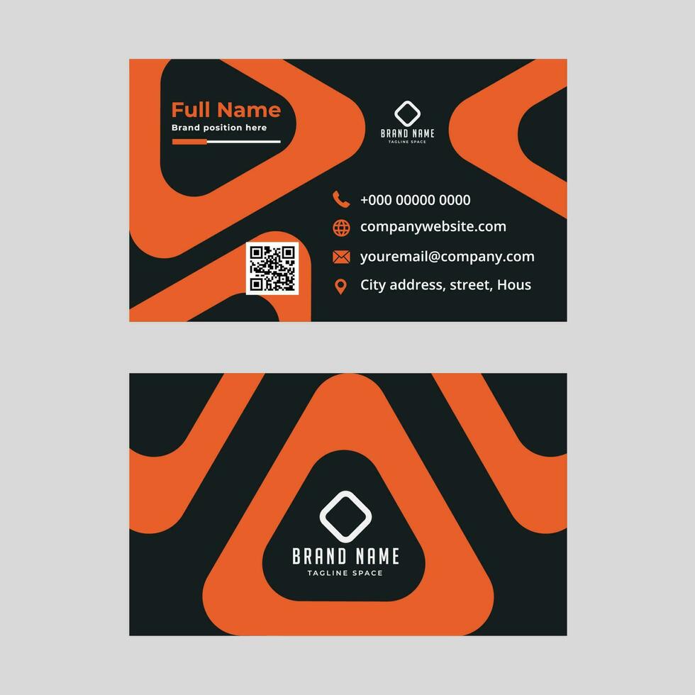 clean style modern business card design template vector