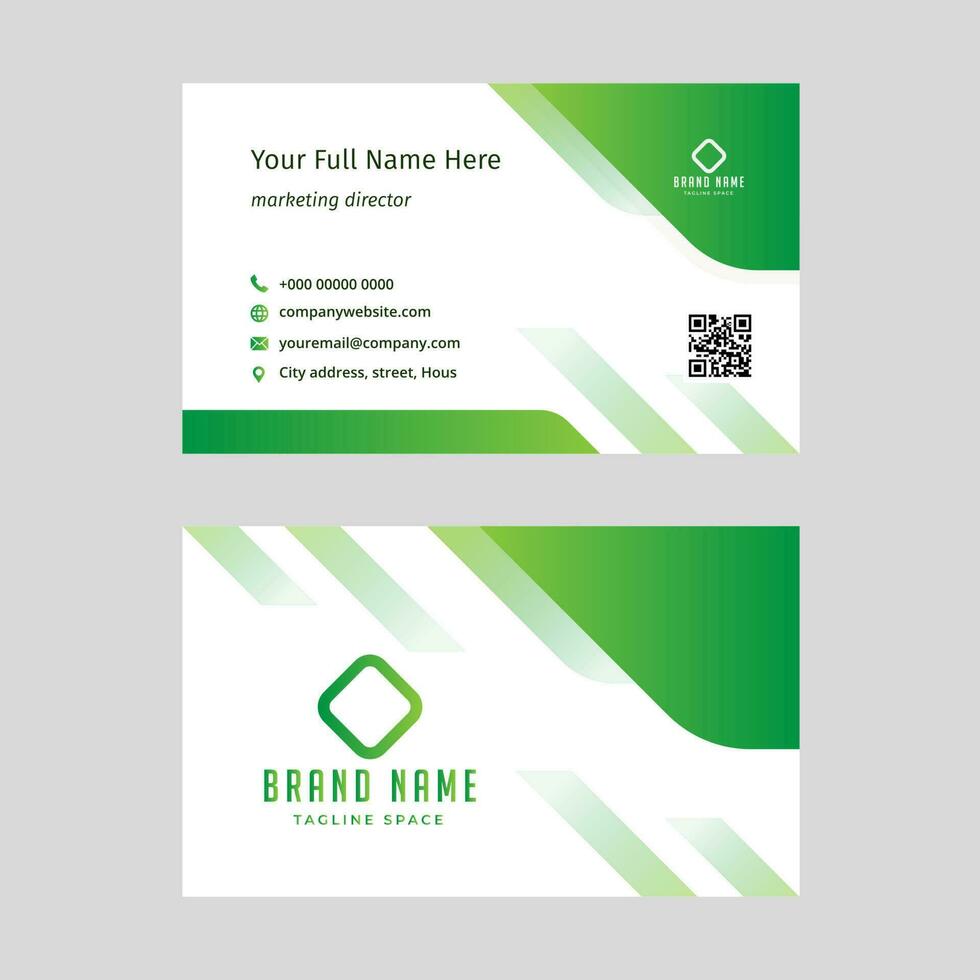 clean style modern business card design template vector