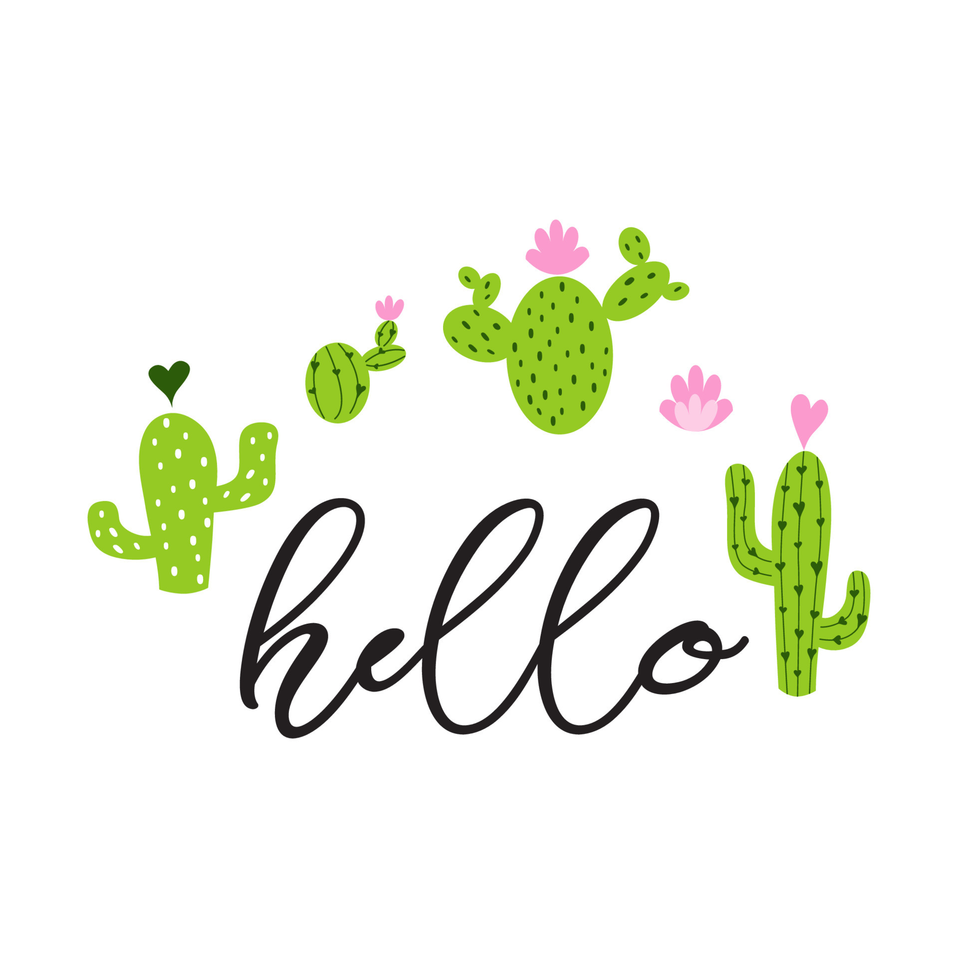 Premium Vector, Cute cactus holding a blank text board