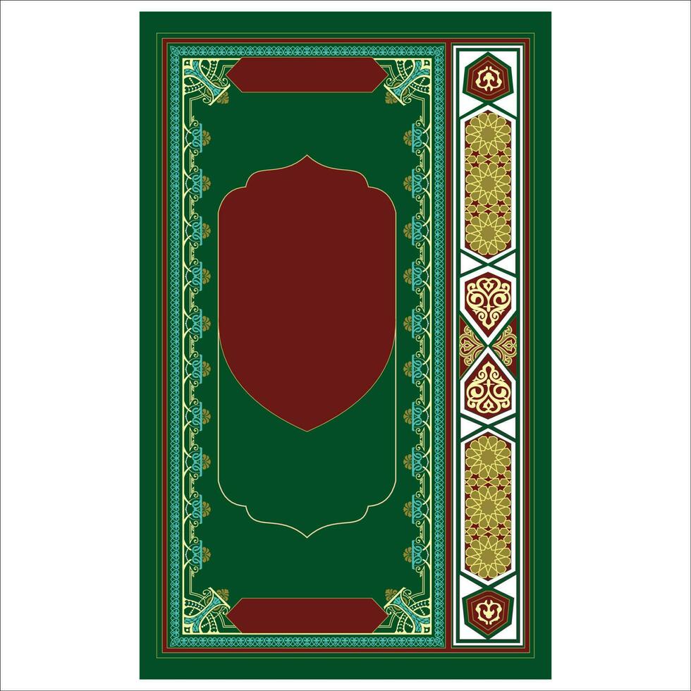 Islamic book cover, frames and borders, book covers vector