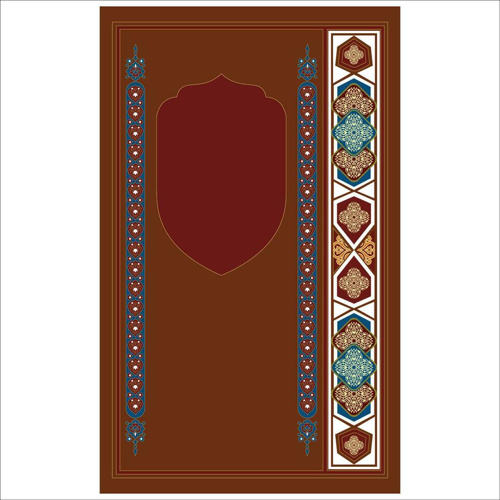 Islamic book cover, frames and borders, book covers vector