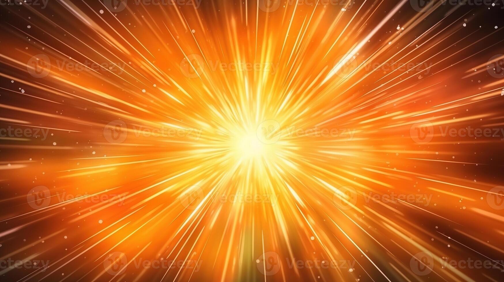 High-energy particles explosion. Star explosion with particles. Star warp and Wormhole. . photo