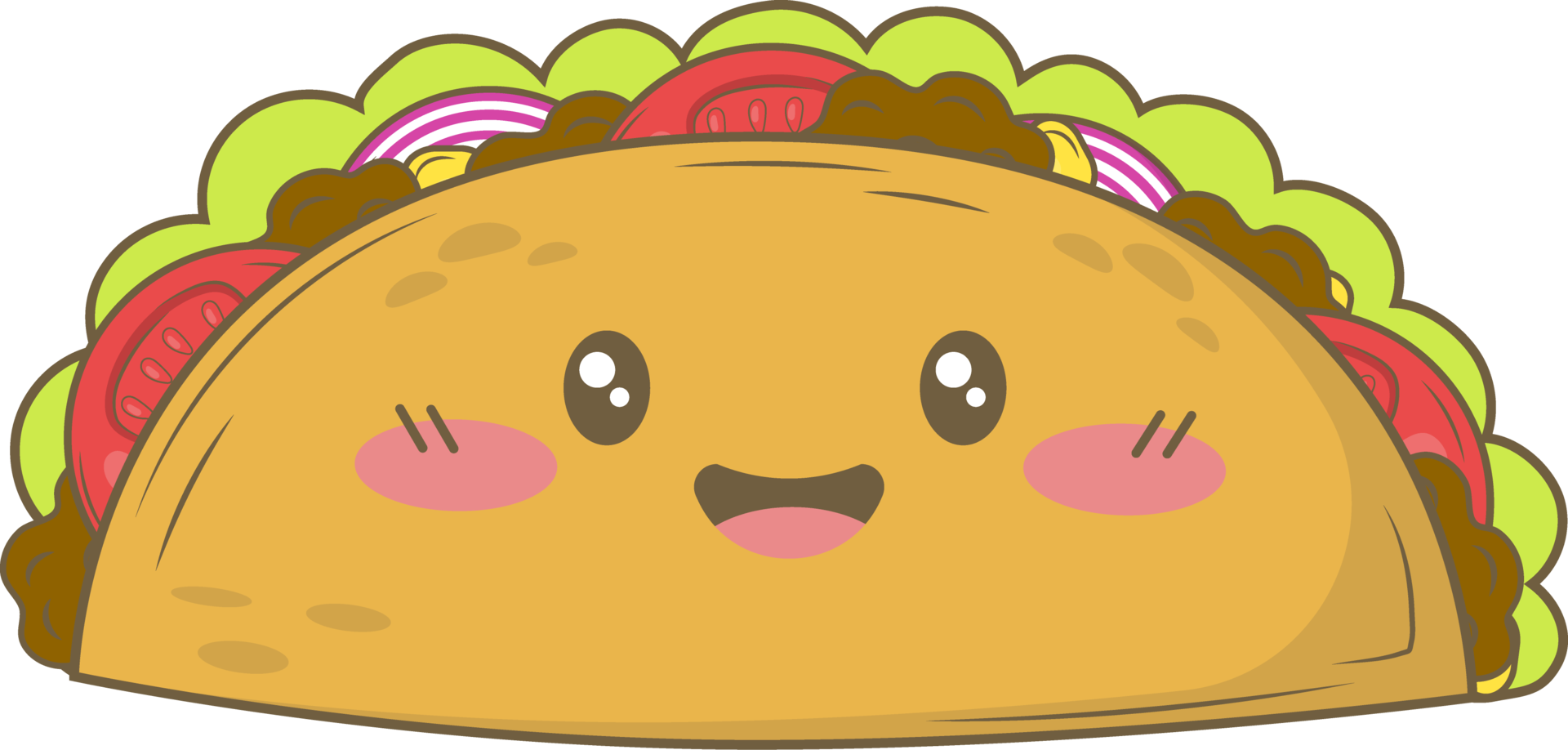 Mexicaans voedsel stickers ai generatief png