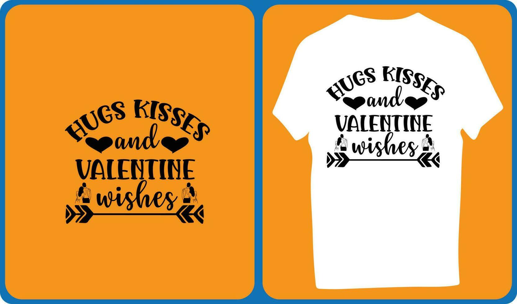 Hugs Kisses And Valentine Wishes 23886564 Vector Art at Vecteezy