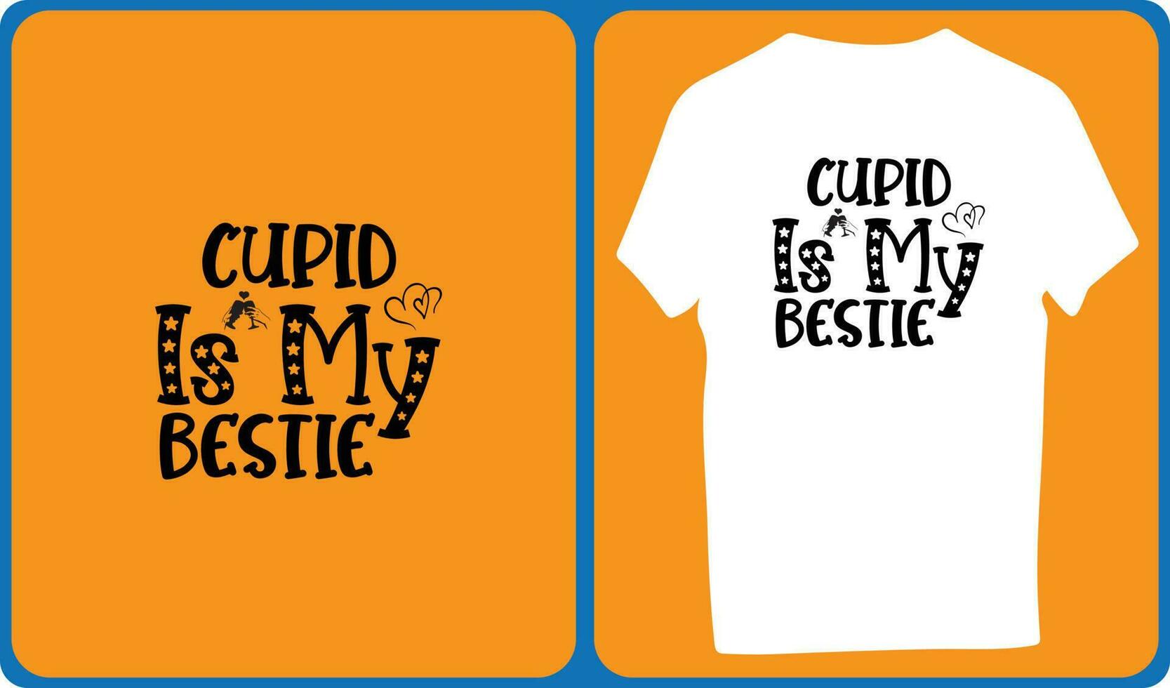 Cupid Is My Bestie vector