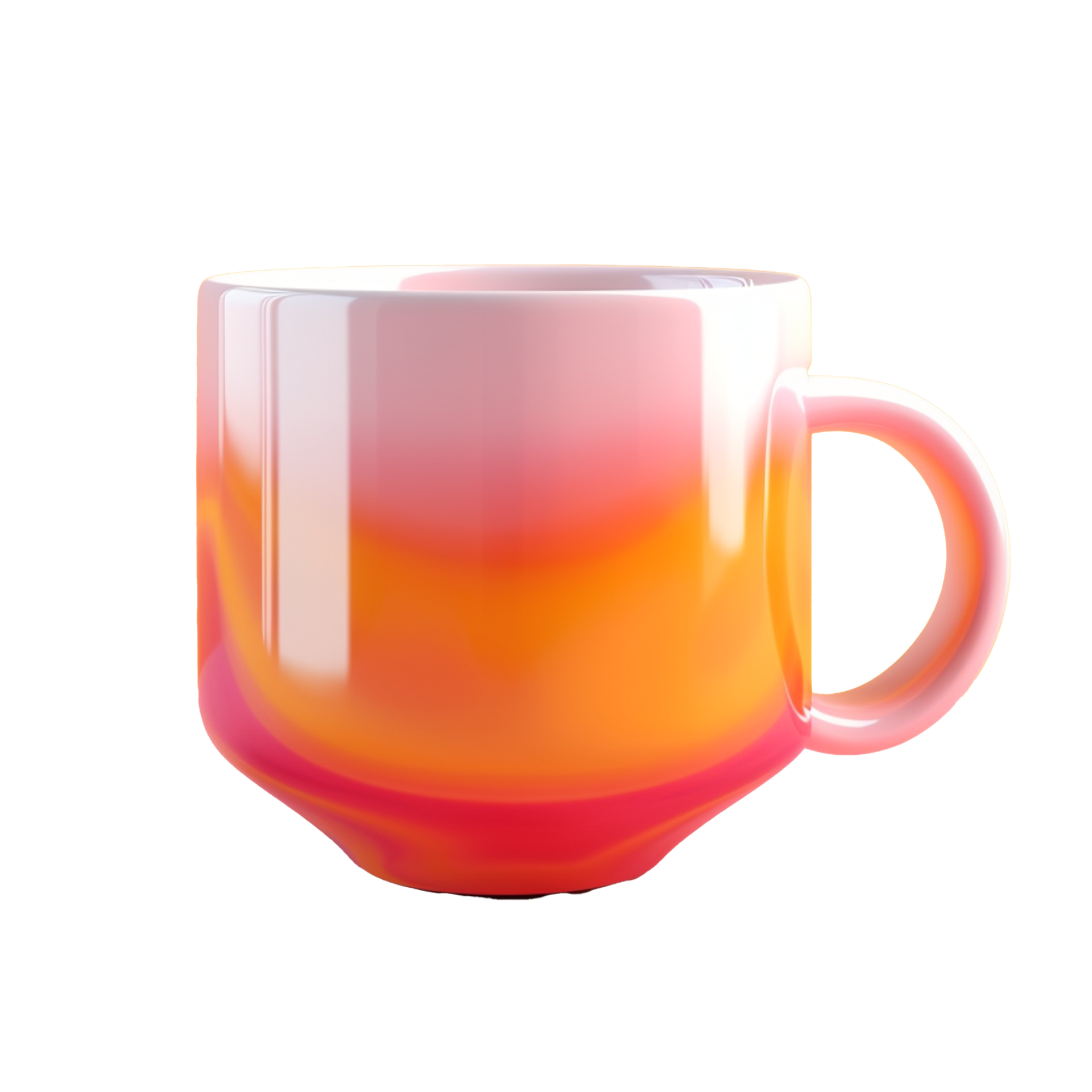 Hot Coffee Mug In 3D Style Trending Color Palette With 23886738 PNG hot-coffee-mug-in-3d-style-trending-color-palette-with-23886738-png