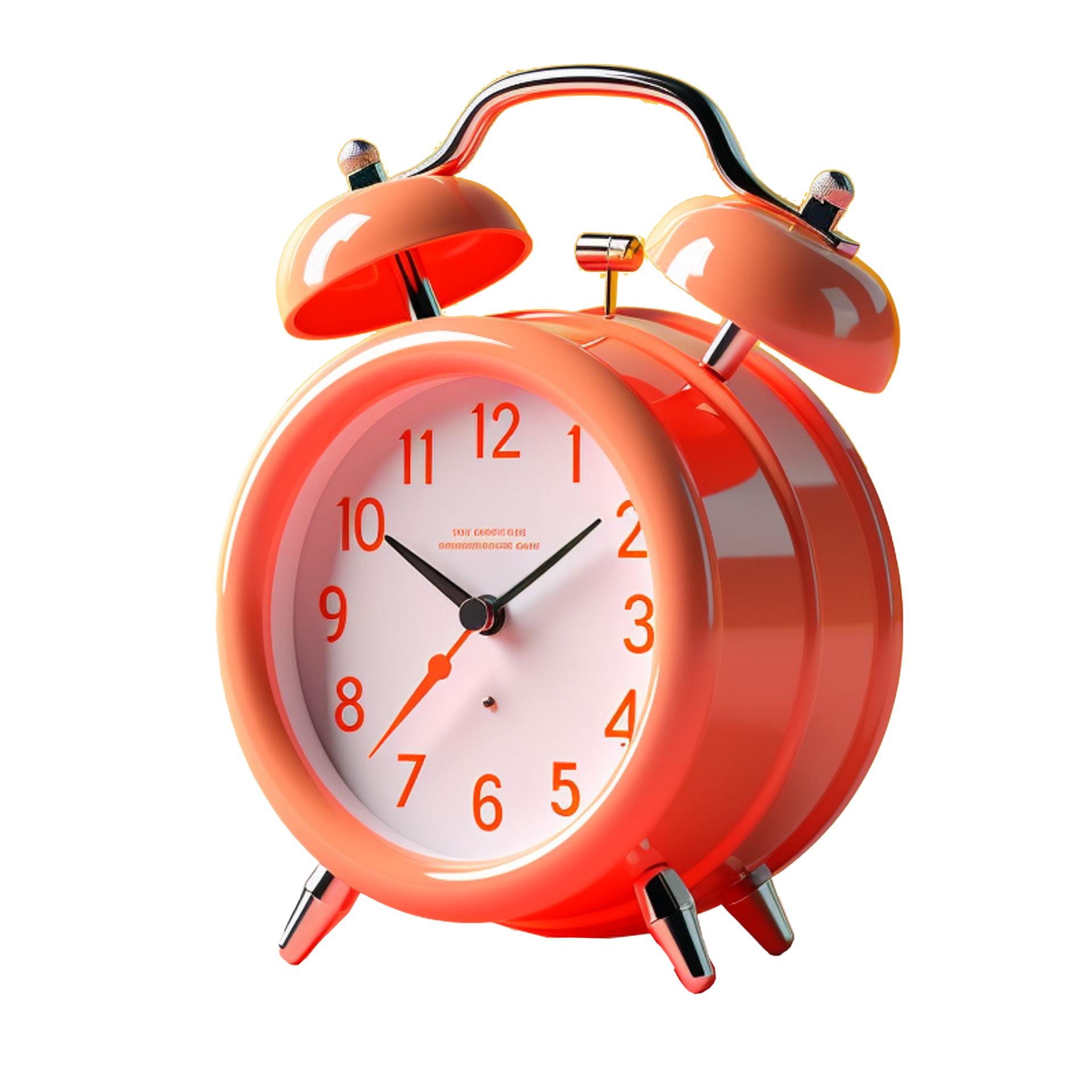 alarm clock in 3D style trending color palette with 23886768 PNG