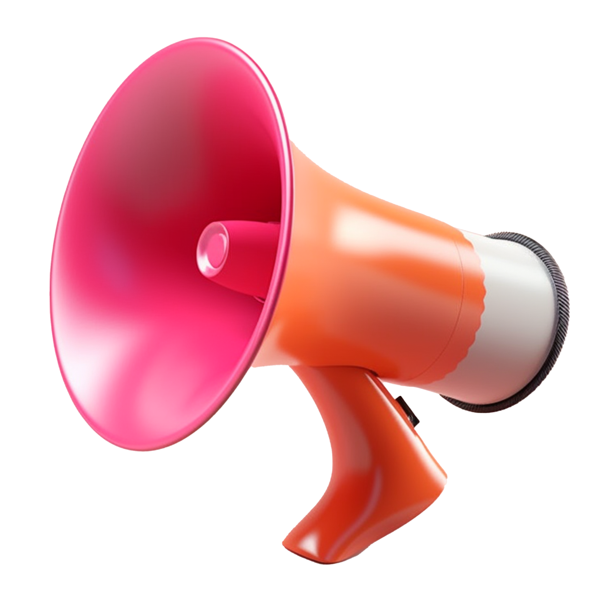 megaphone in 3D style trending color palette with 23886819 PNG