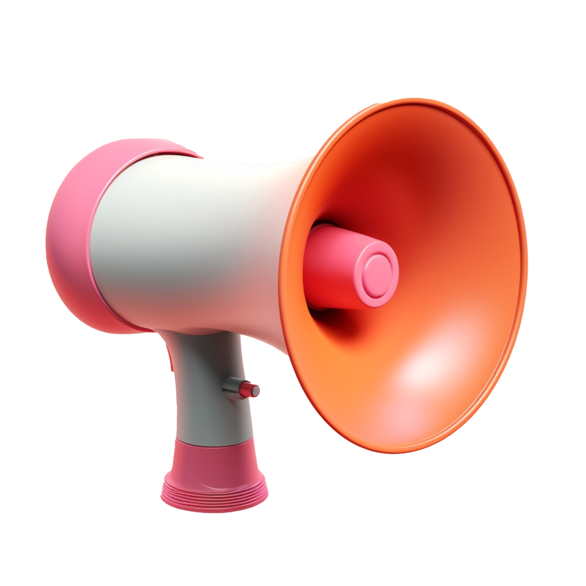 megaphone in 3D style trending color palette with 23886890 PNG