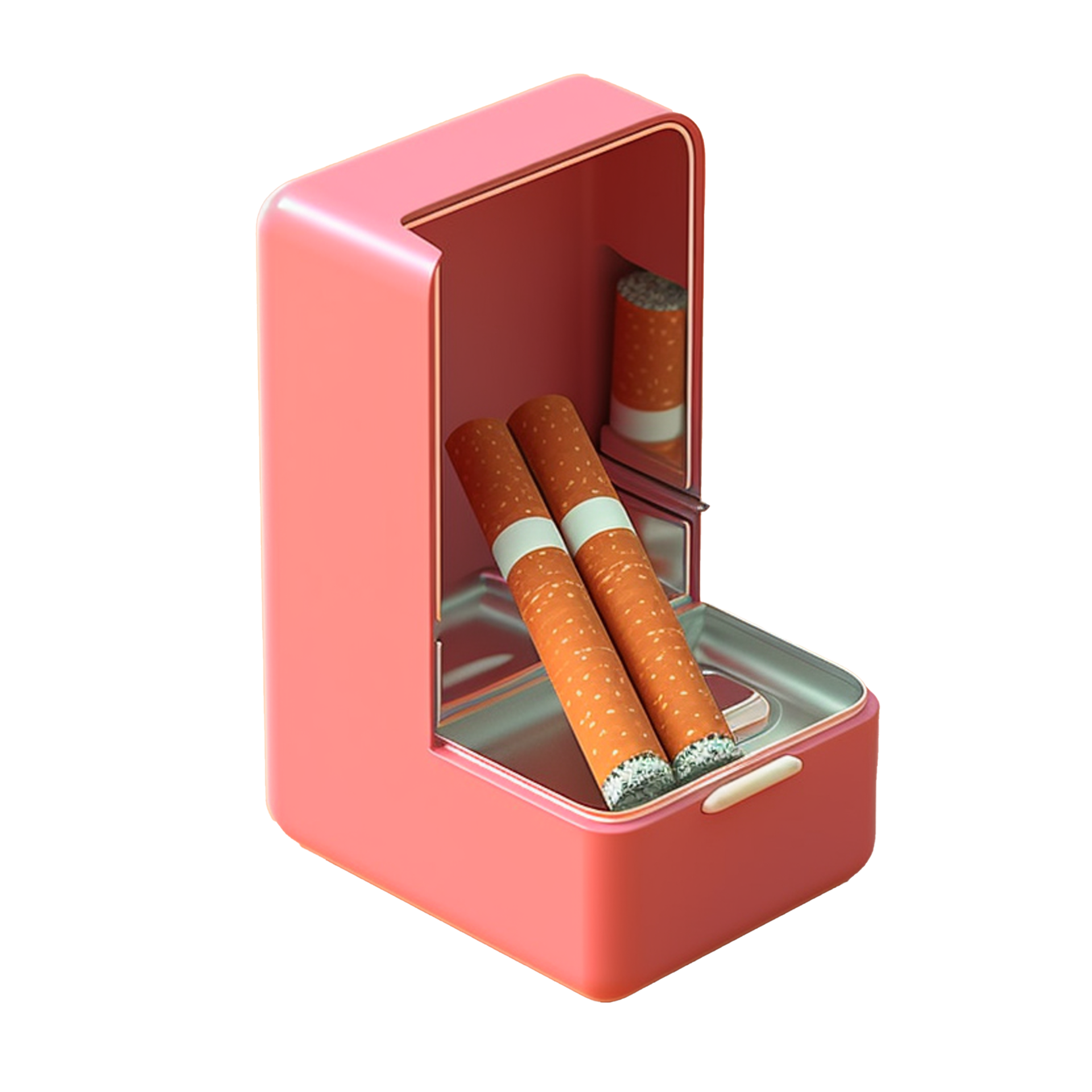 cigarette box in 3D style trending color palette with 23886891 PNG