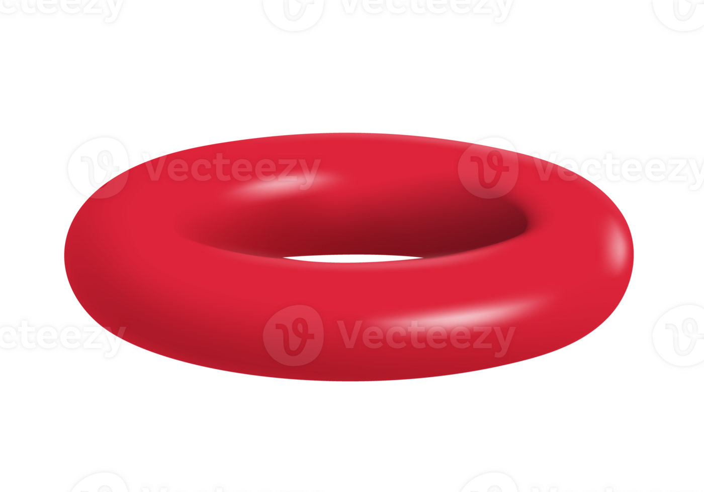 Red lifebuoy for summer advertising design png