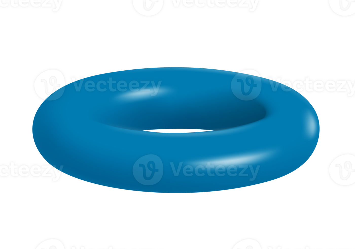 Blue lifebuoy for summer advertising design png