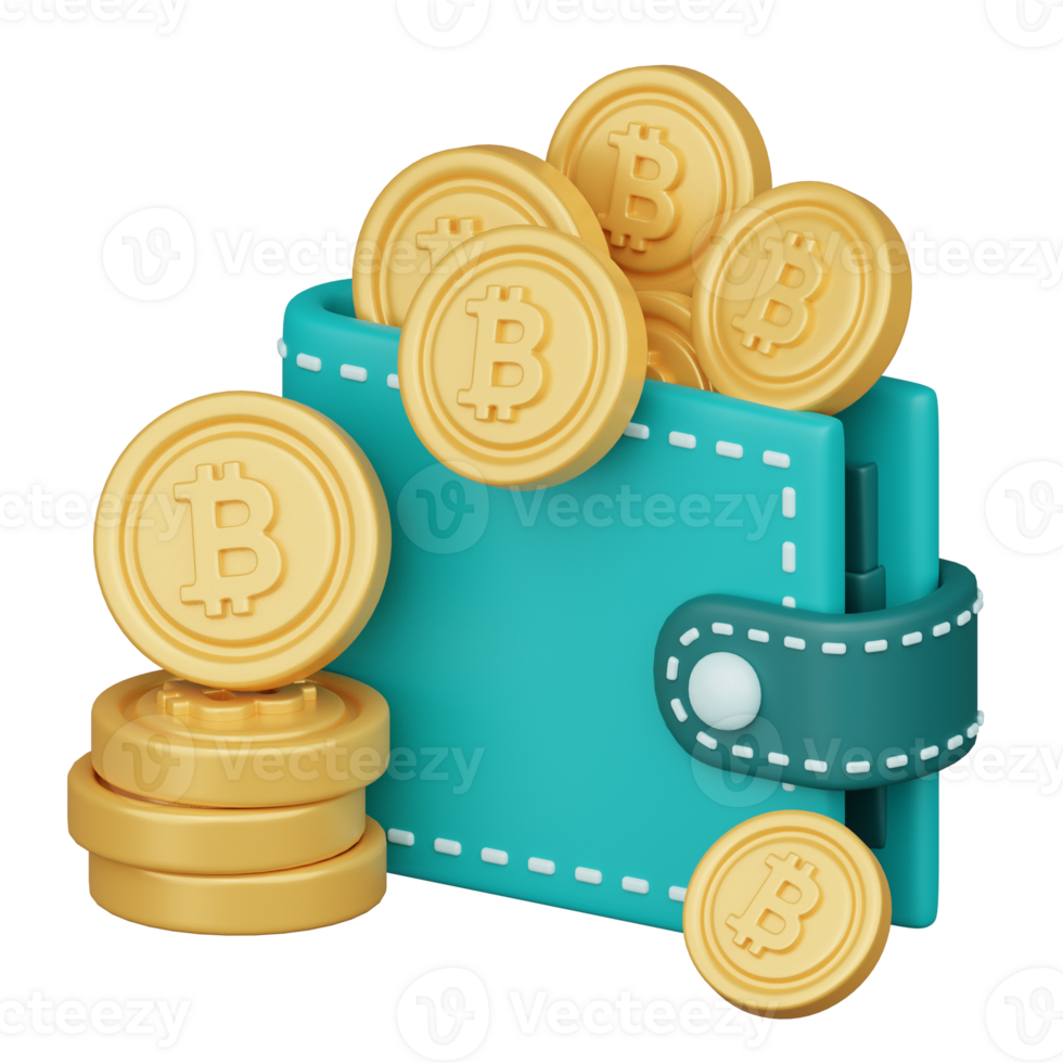 Cryptocurrency Wallet 3d cryptocurrency investment icon png