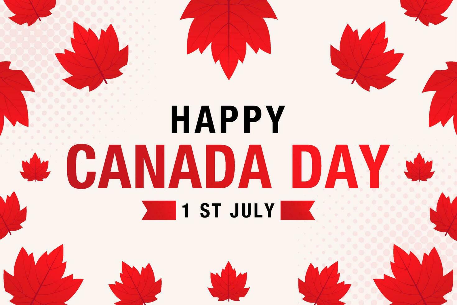 Vector flat Canada day background