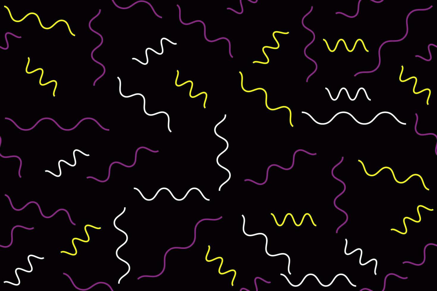 Colorful Line Doodle Pattern with Childish Background in Simple Art Style. vector
