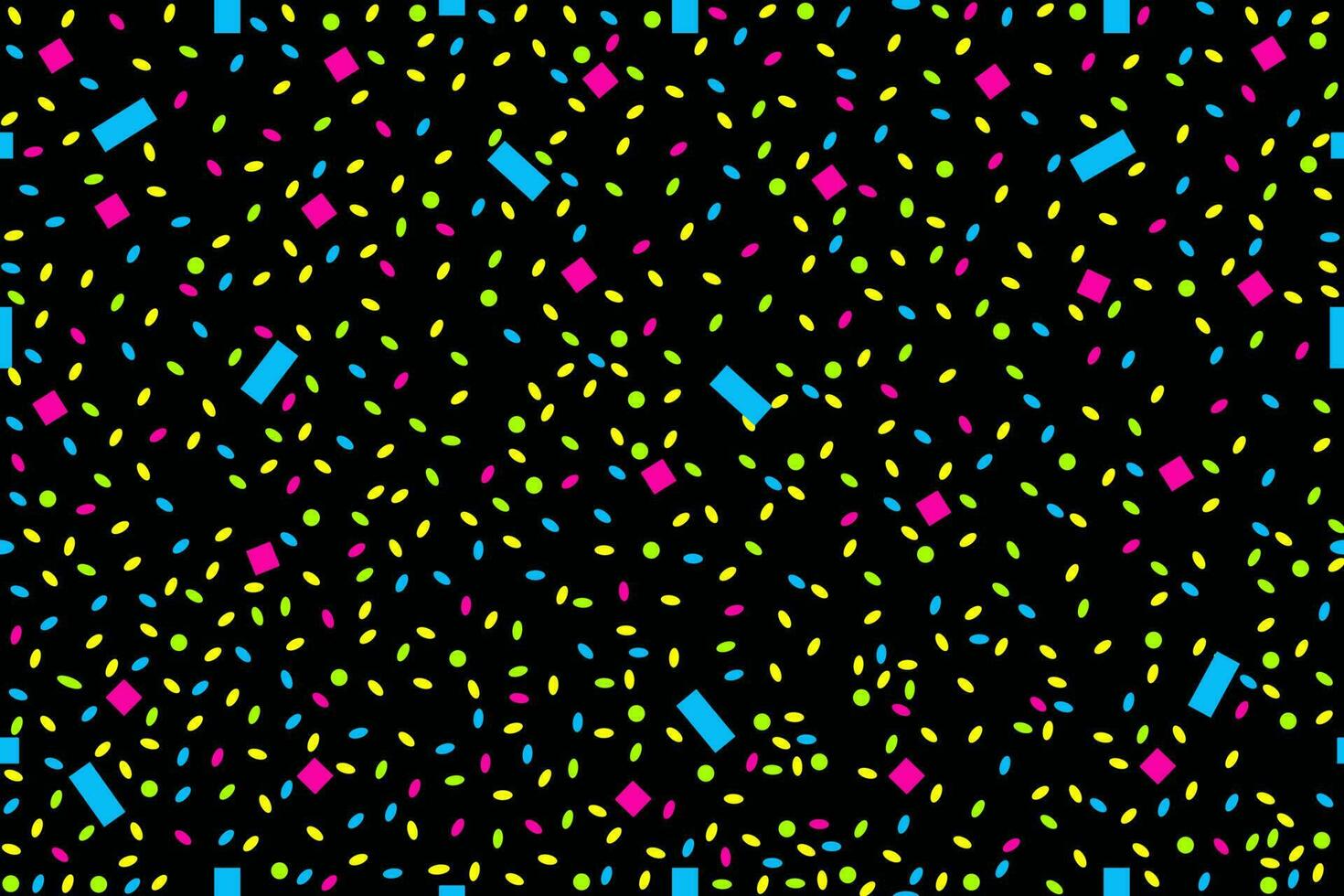 Festival seamless pattern with confetti. vector