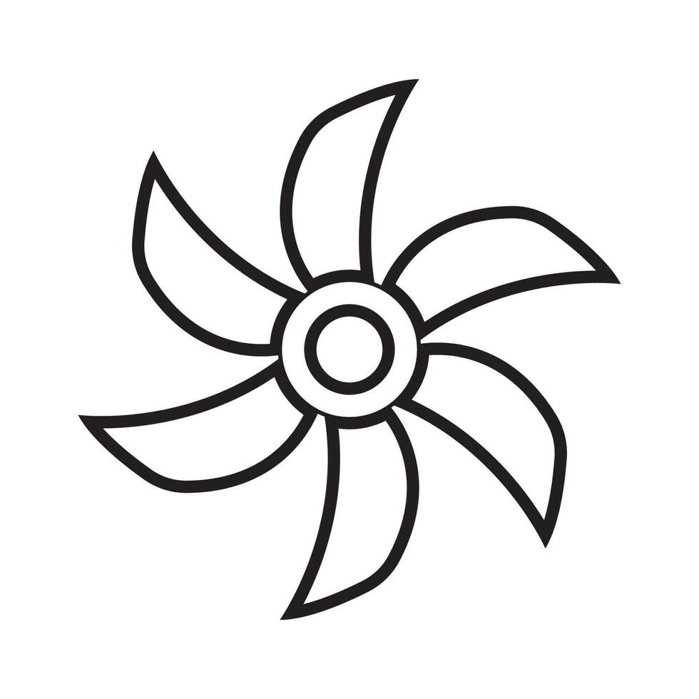 fan icon vector