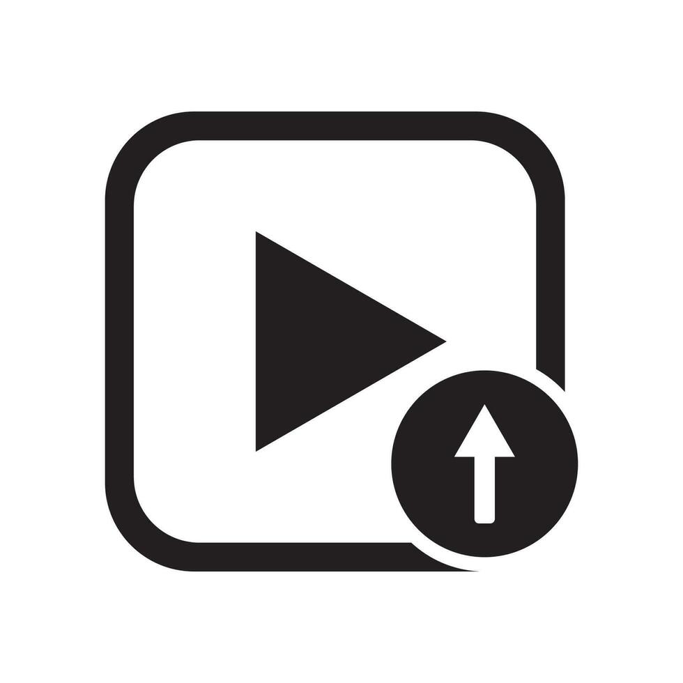 Upload icon vector