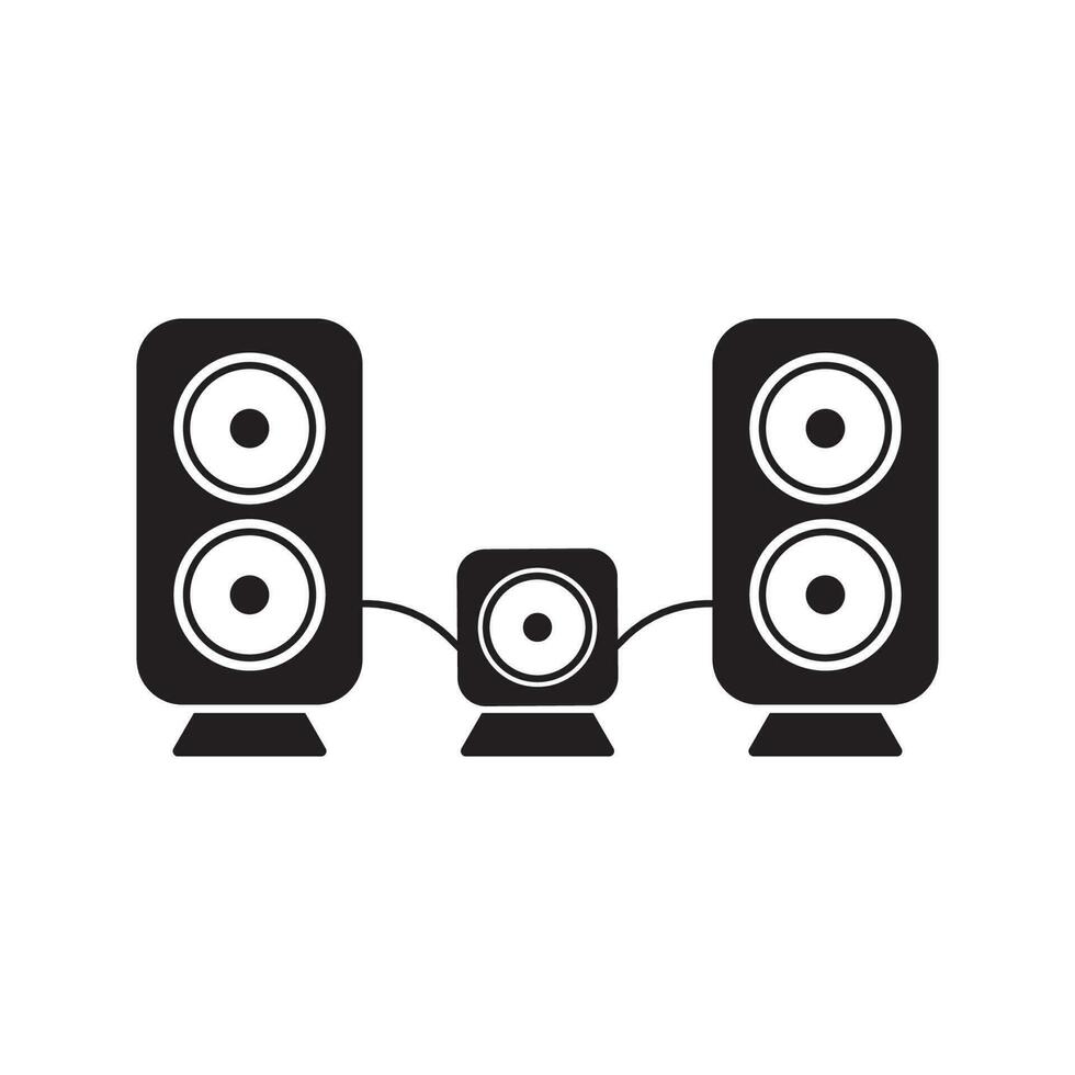 altavoz icono vector