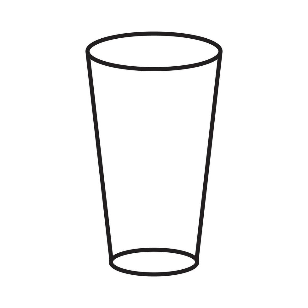 glass cup icon and coffee mug and ice vector