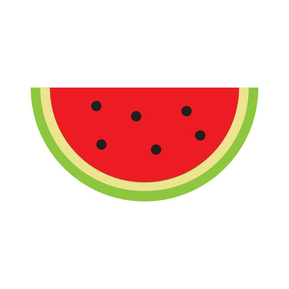 watermelon fruit icon vector