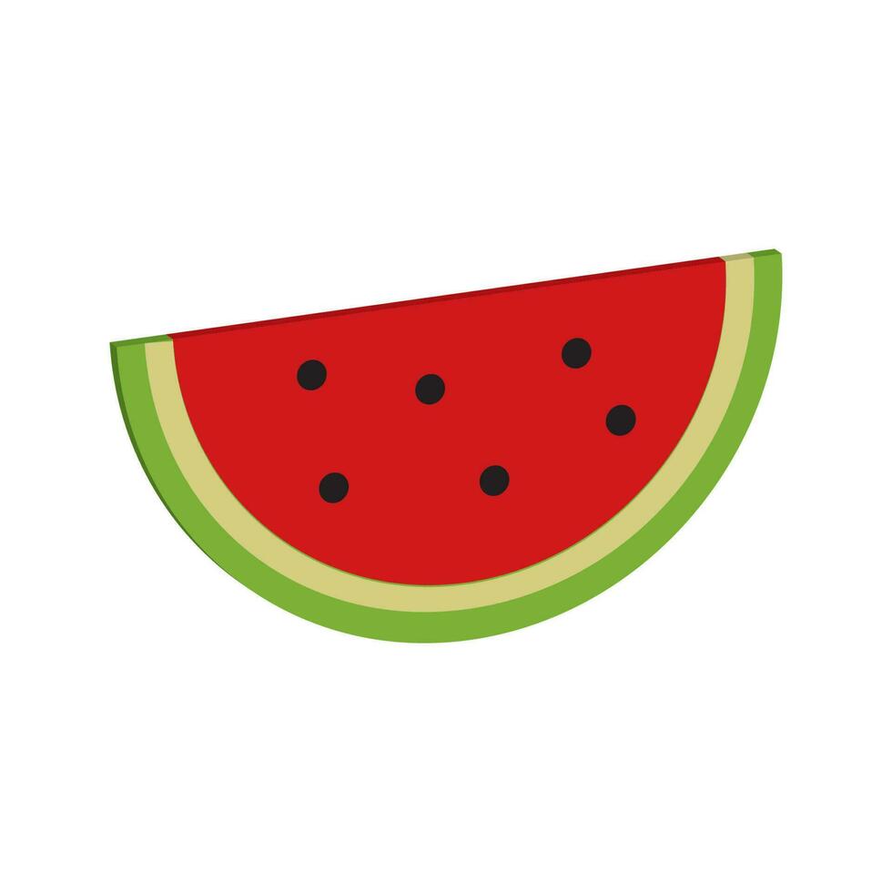 sandía Fruta icono vector