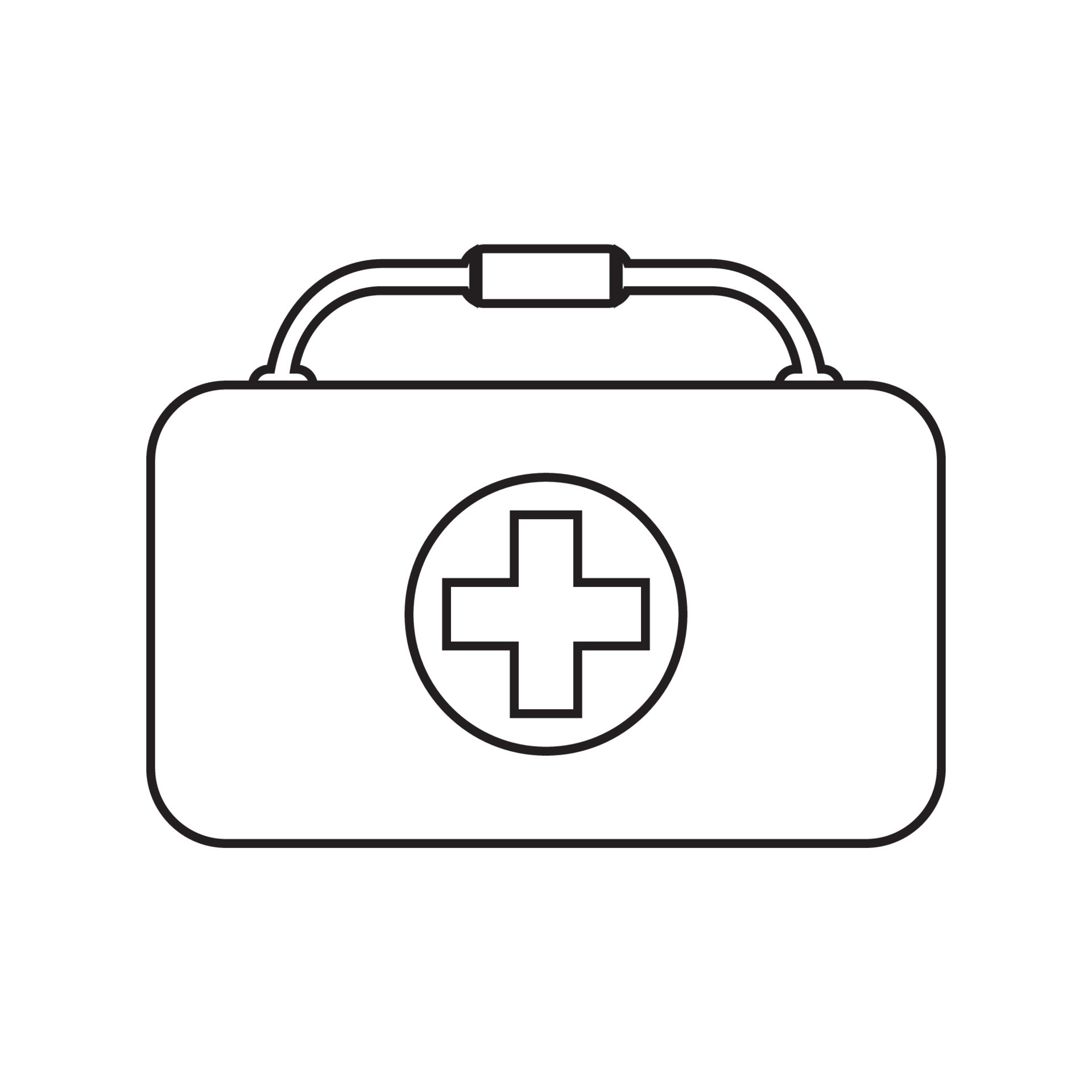 First aid kit supply emergency medical products. Healthy care illustration  6735768 Vector Art at Vecteezy