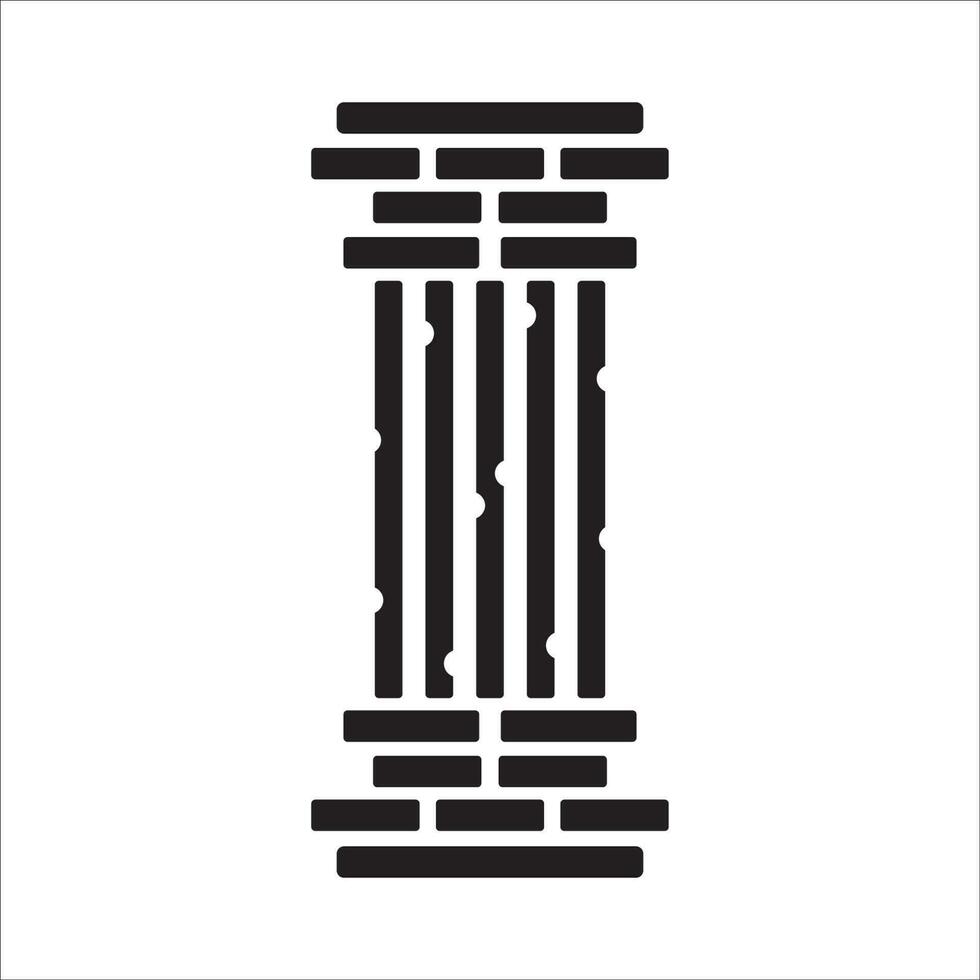 columna icono vector