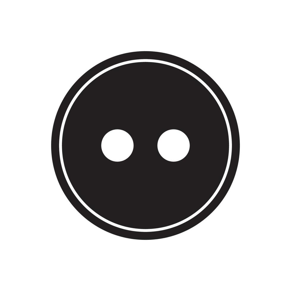 clothing button icon vector