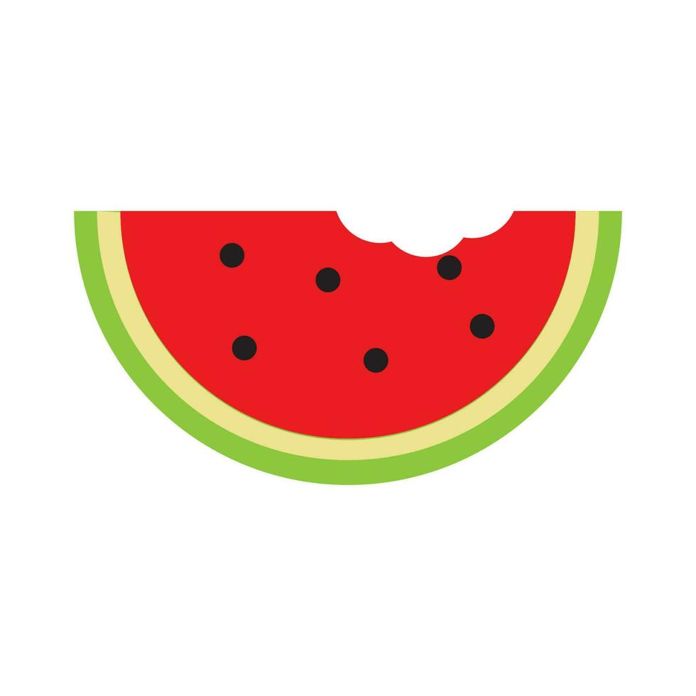 sandía Fruta icono vector