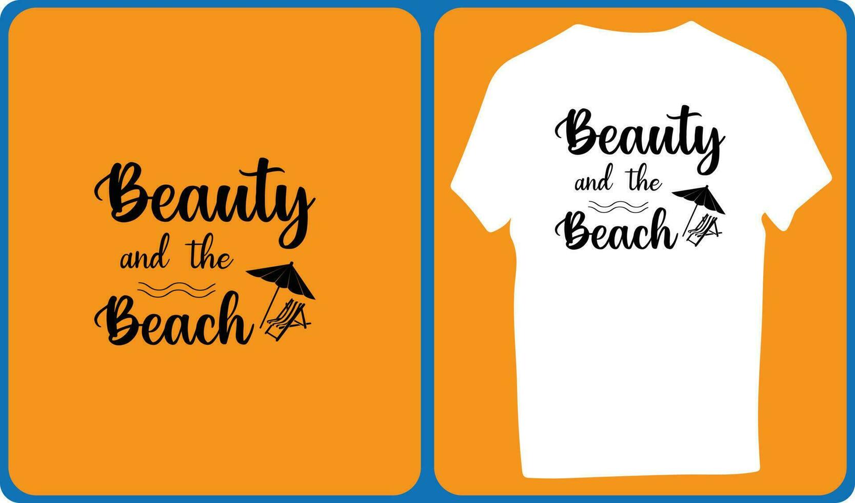 Beauty and the Beach vector