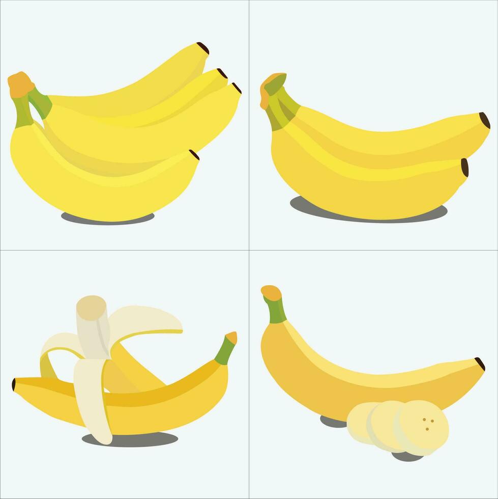 Beautiful banana vector art work.