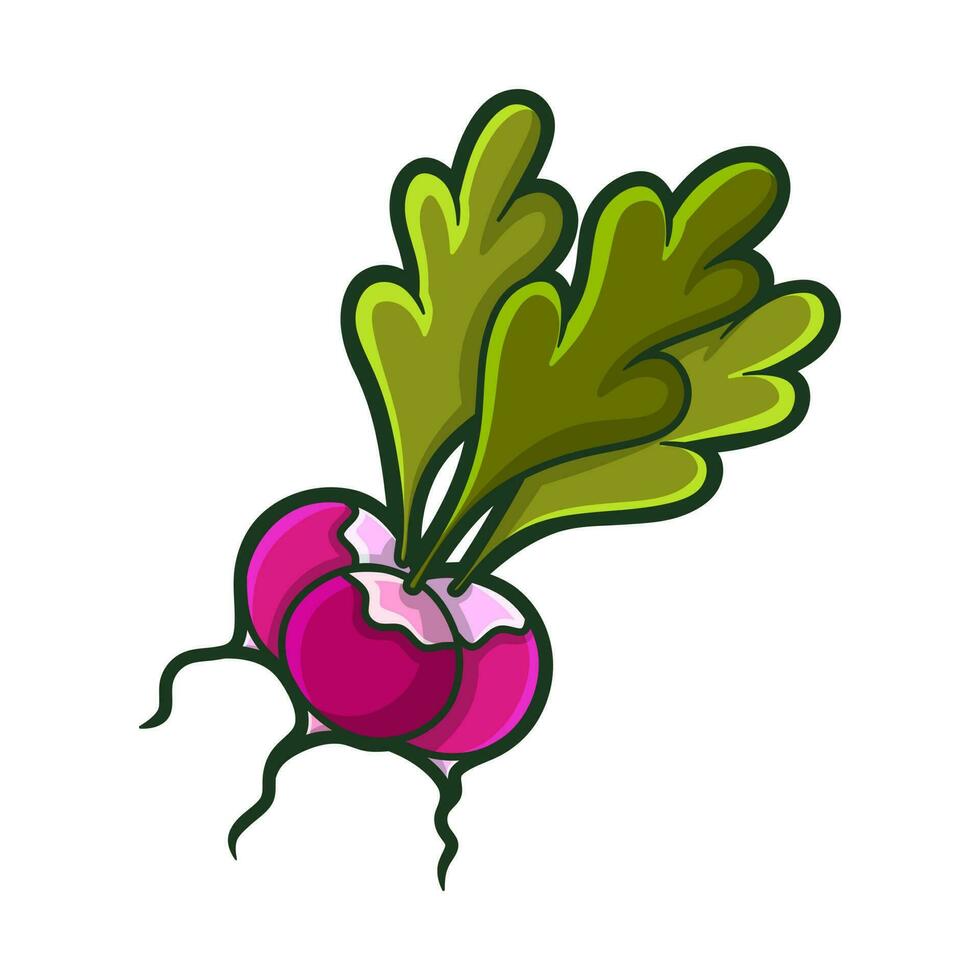 Free vector cute red onion fruit hand drawn style