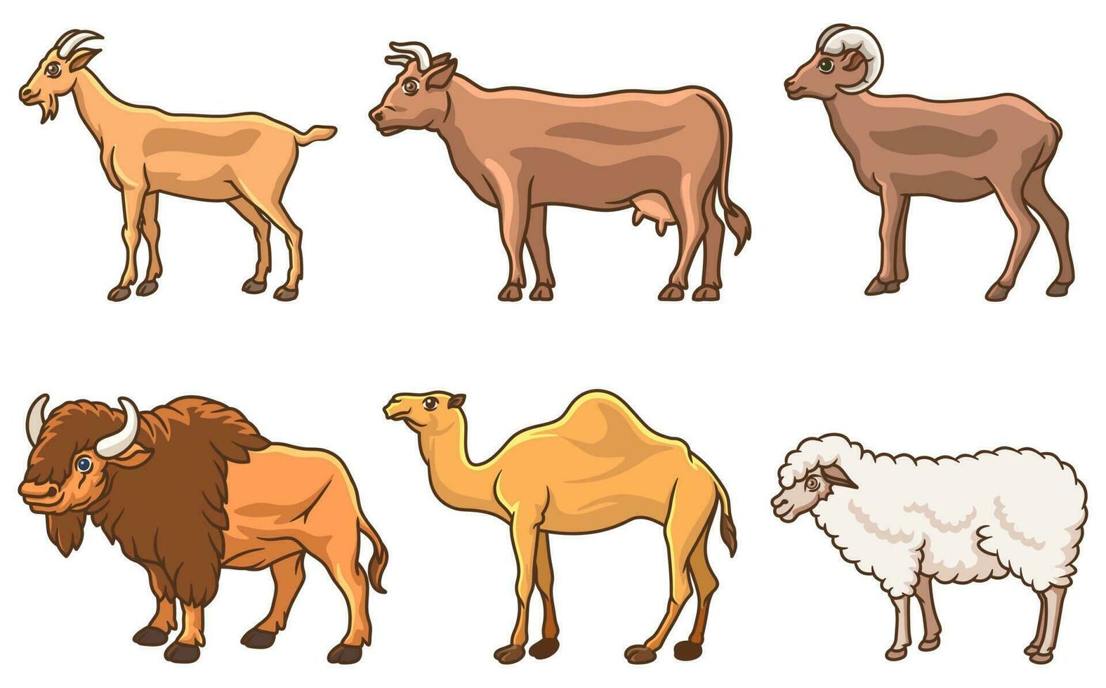 gratis vector haz de vertebrado animales para sacrificio y eid al-adha