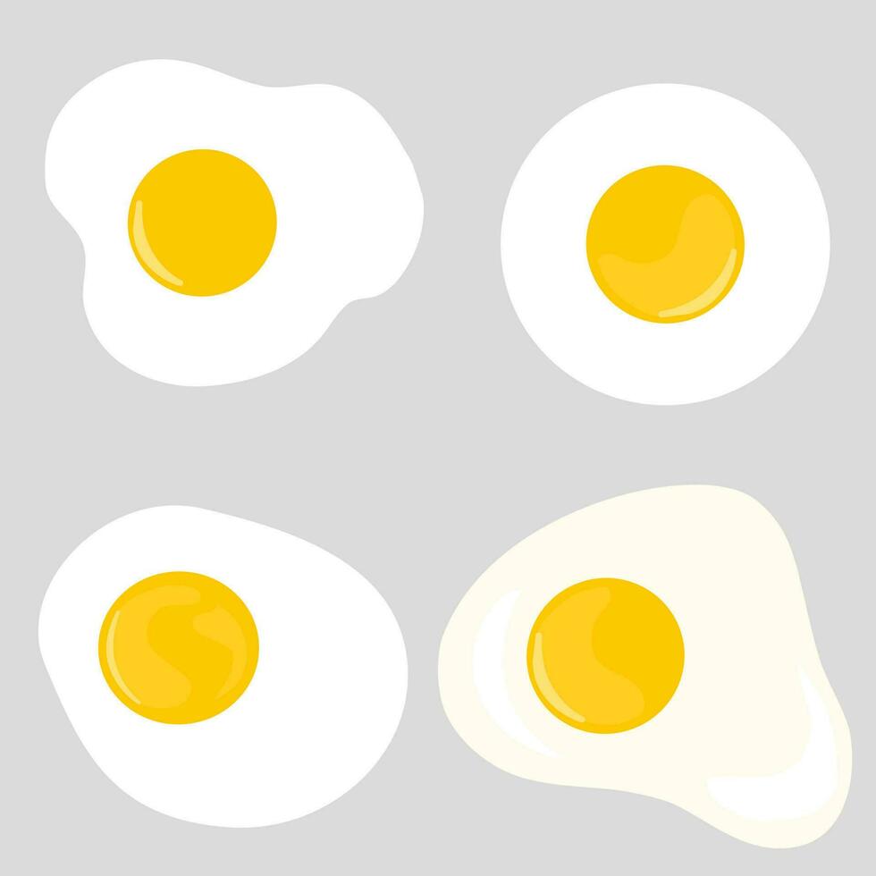 Fried Eggs Collection vector