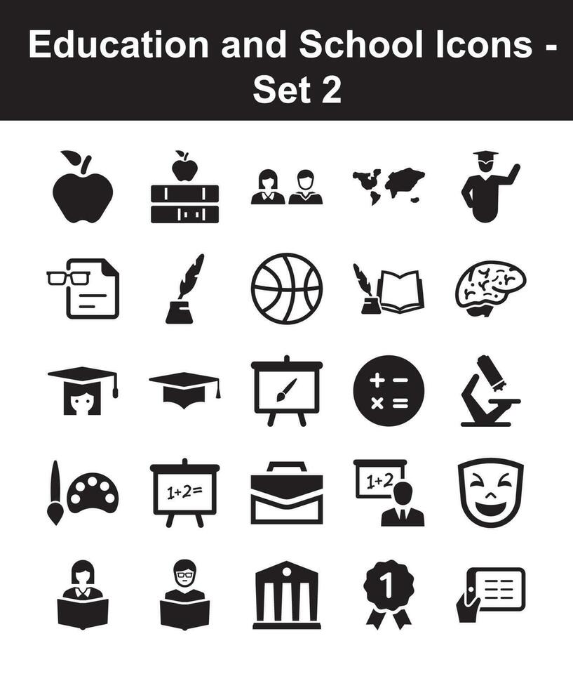 Education and School Icons - Set 2 vector