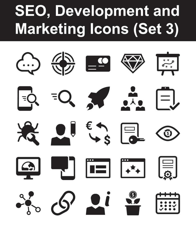 Marketing Icons - Set 3 vector