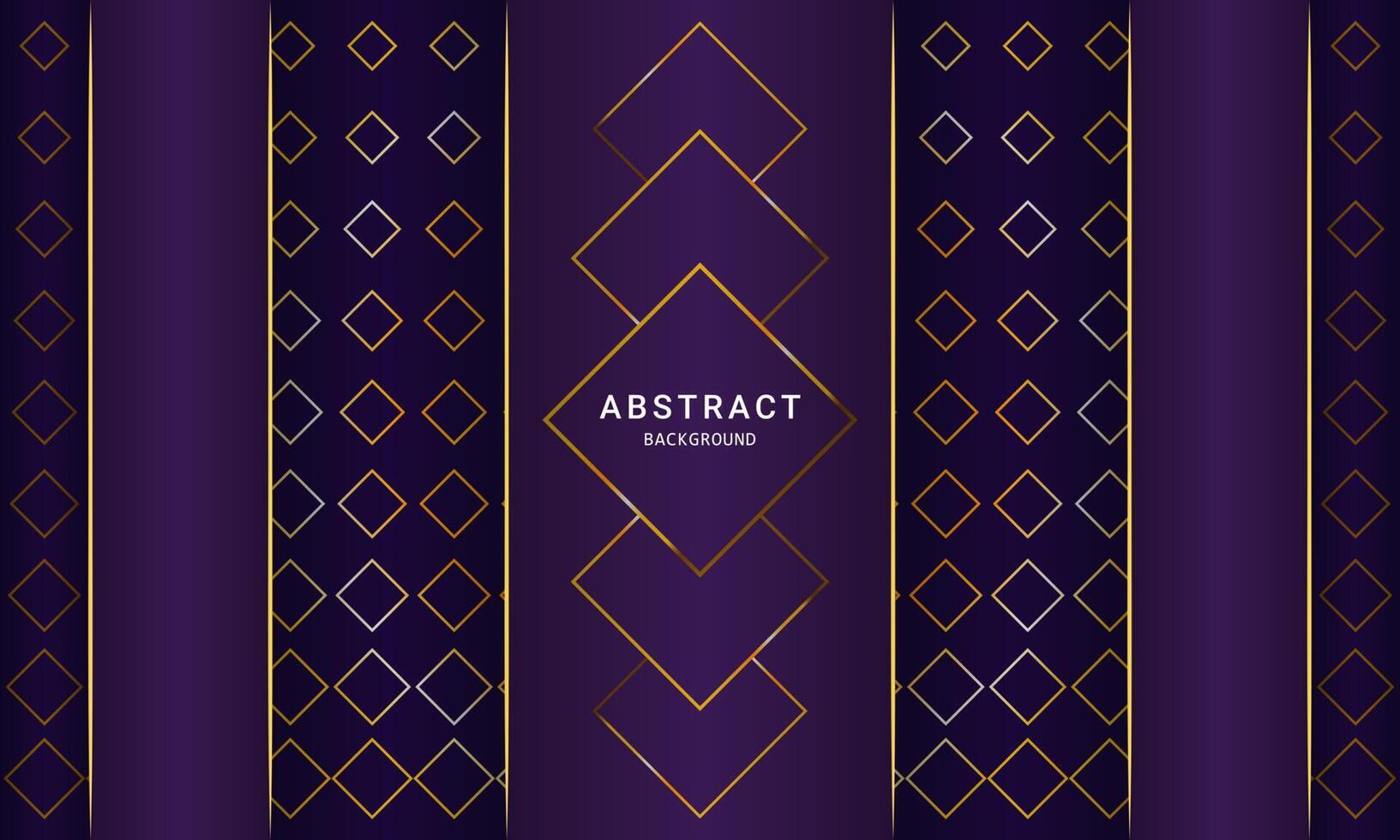 Golden Purple abstract background for social media design vector