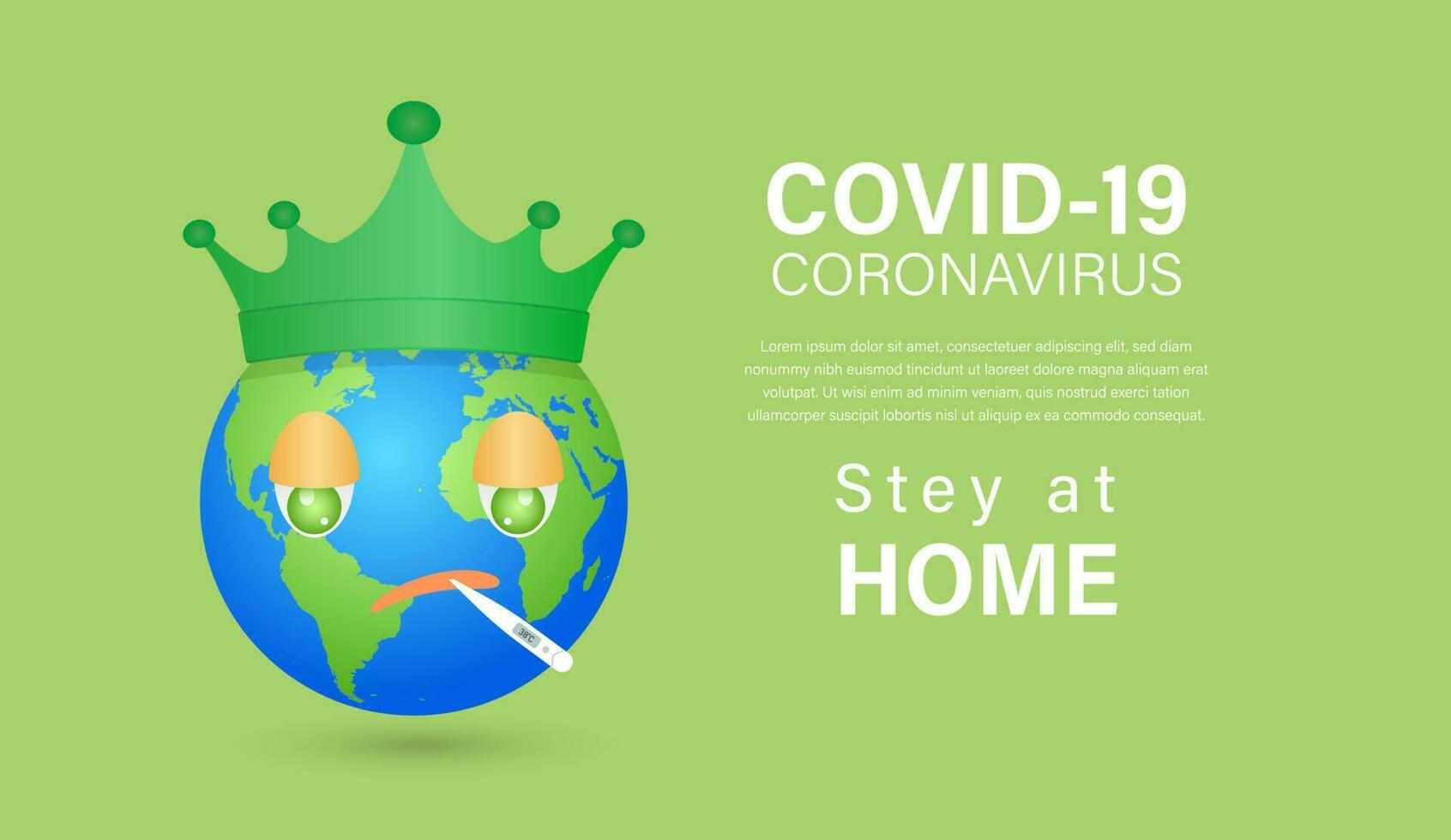 Stay at home - self isolation to prevent spreading coronavirus. Quarantine poster sign design vector