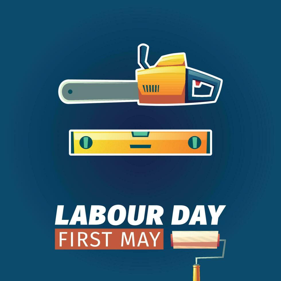 Labor day illustration 21 may all world labor day post vector