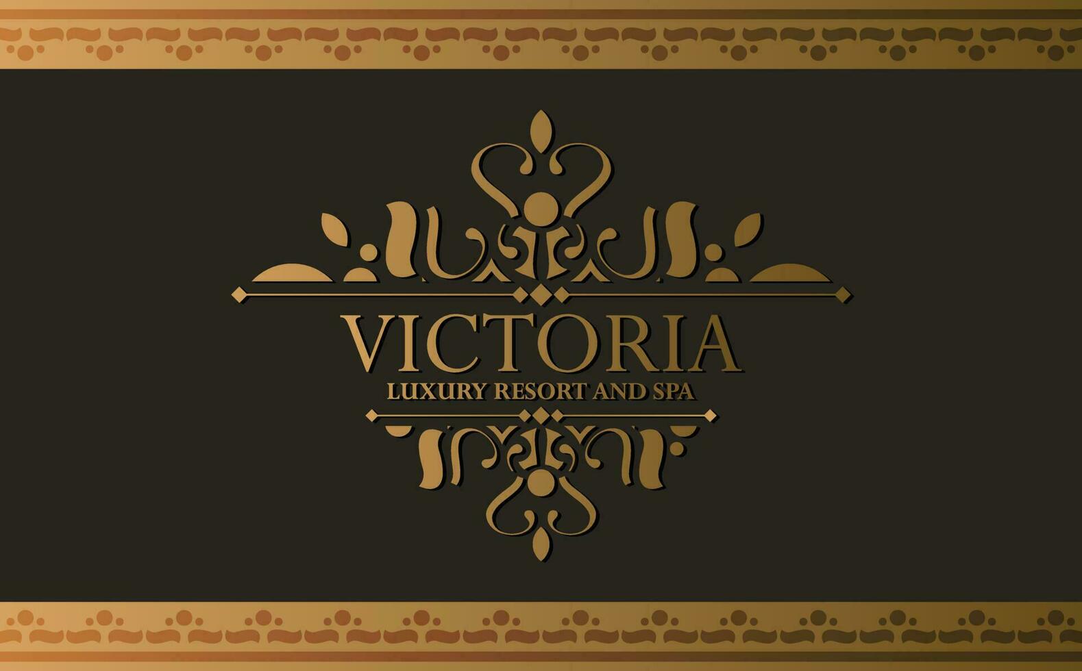 plantilla de etiqueta de hotel de lujo. ilustración de marcos de ornamento real vintage de moda vector