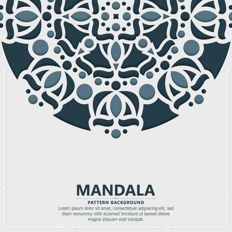 decorative mandala ornamental background design template vector