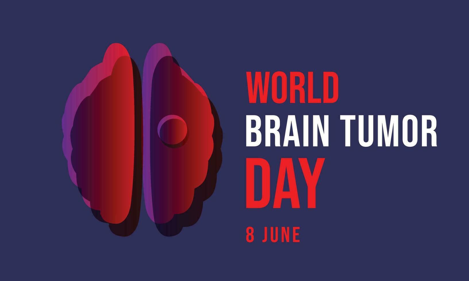 World Brain Tumor day. background, banner, card, poster, template. Vector illustration.