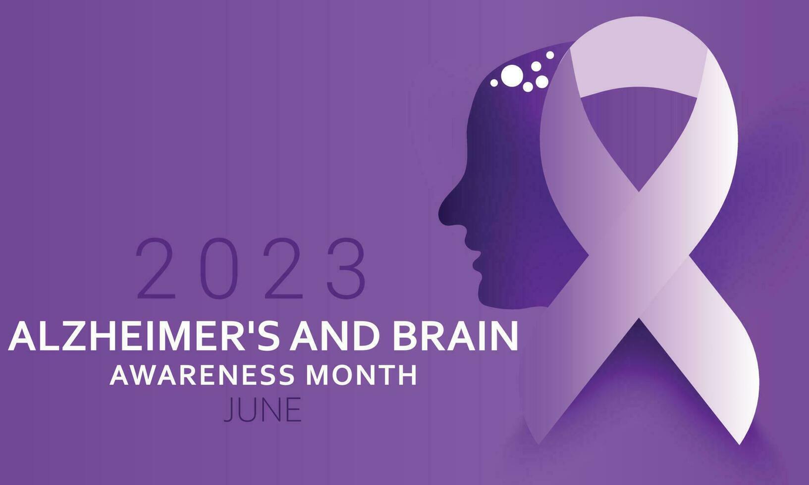 Alzheimer's and Brain awareness month. background, banner, card, poster, template. Vector illustration.