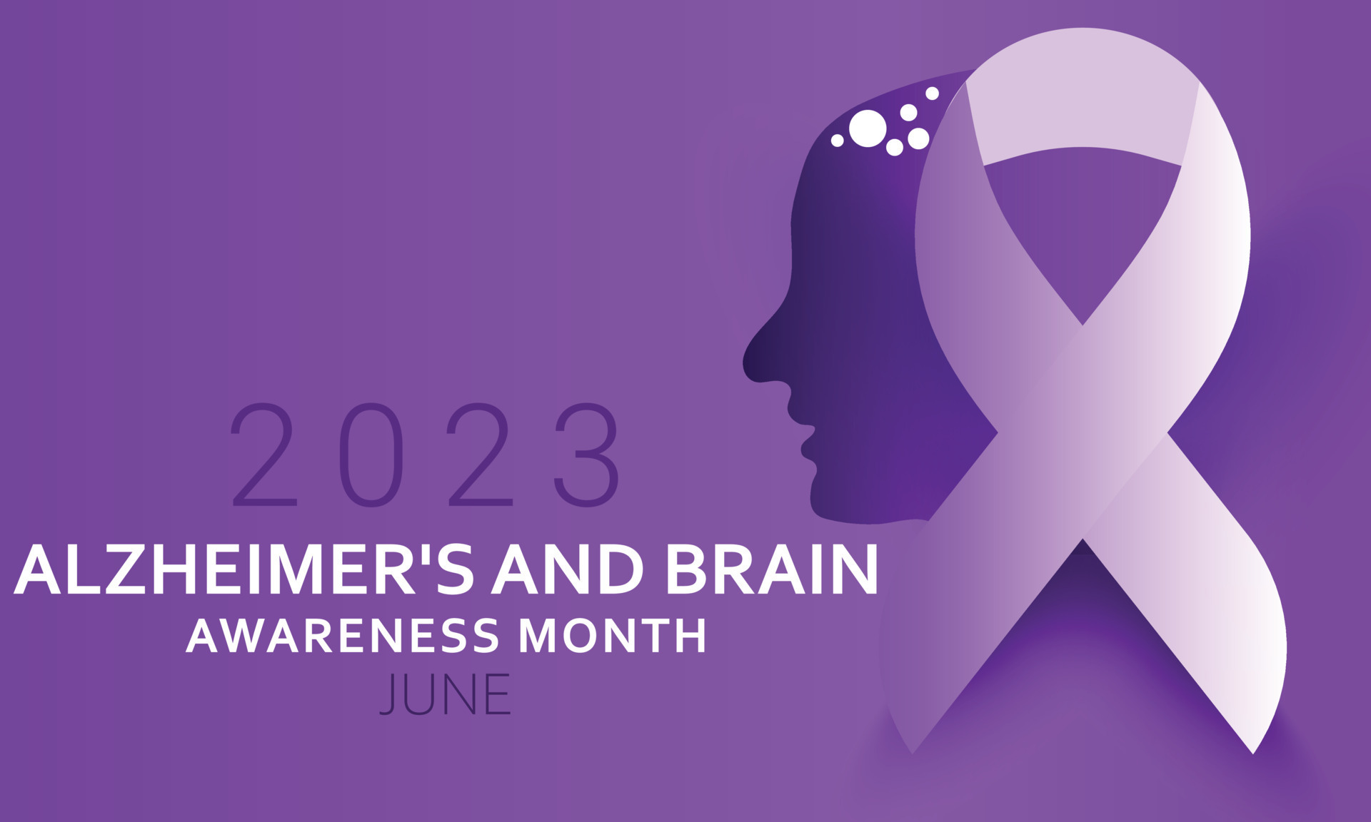 Alzheimer's and Brain awareness month. background, banner, card, poster