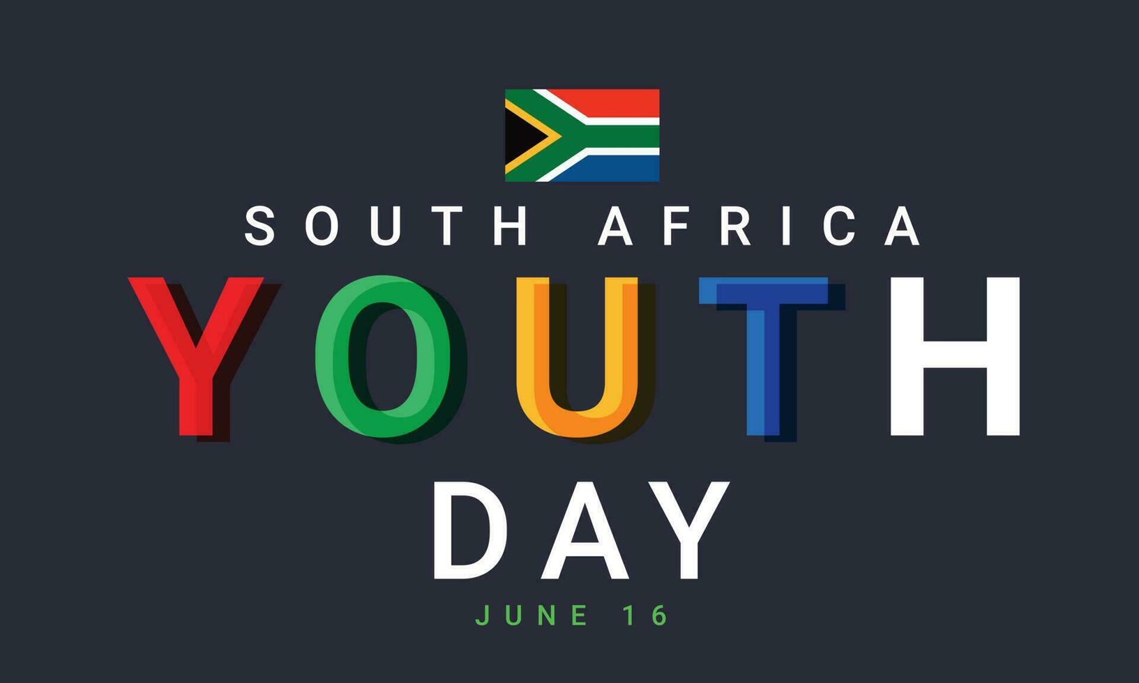 Youth day south africa 16 june. background, banner, card, poster, template. Vector illustration.